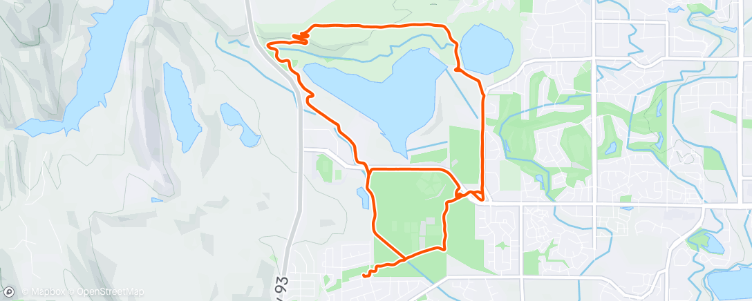 Map of the activity, Morning Ride