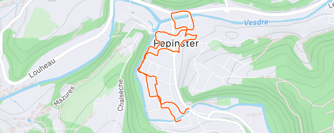 Map of the activity, Enchaînement 🏃🏻‍♂️