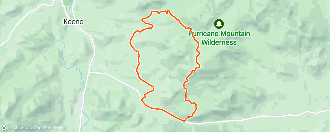 Map of the activity, Hurricane loop