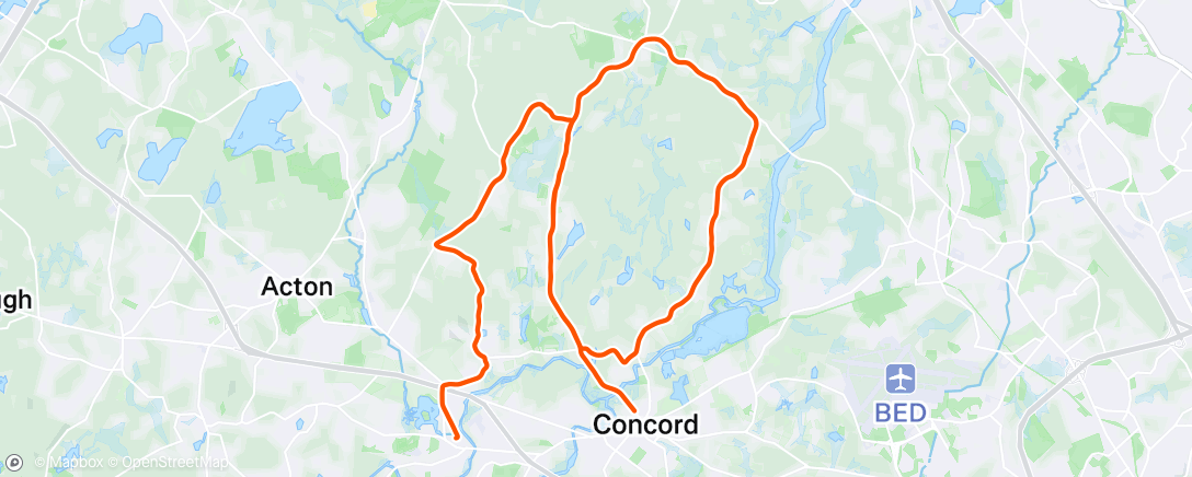 Map of the activity, Morning Ride