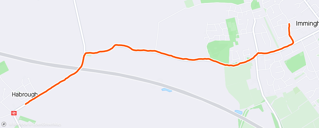 Map of the activity, Walk from school