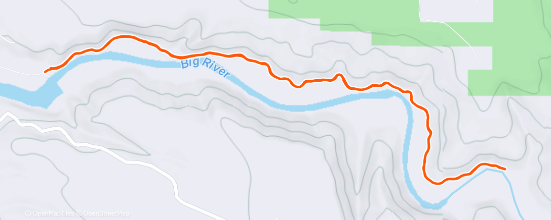 Map of the activity, Morning Run