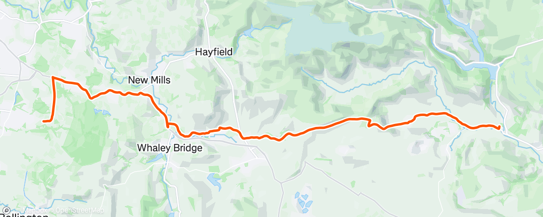 Map of the activity, Afternoon Ride