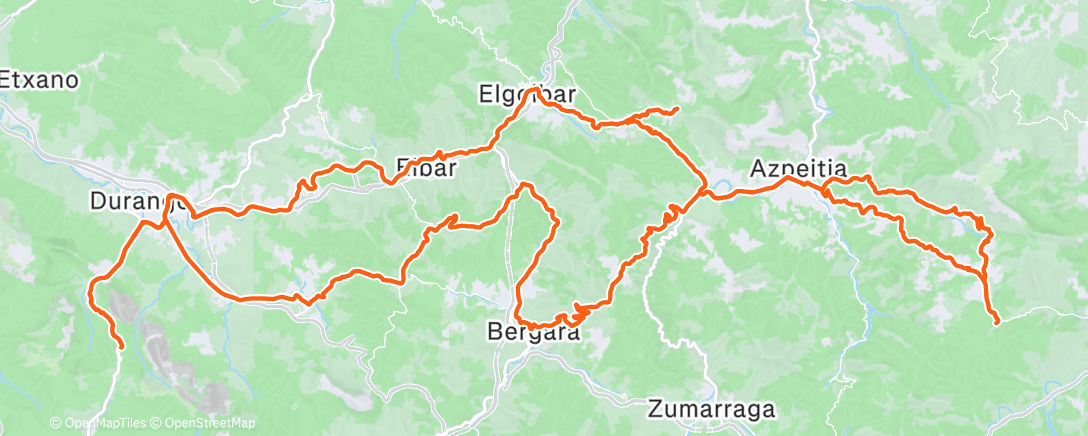 Карта физической активности (Morning Ride)