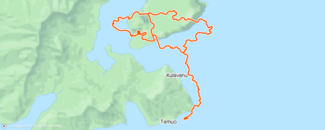 Map of the activity, Zwift - 2 Sets 5x1(1) Zone 4 High RPM in Watopia