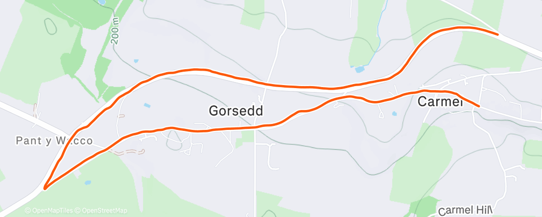 Map of the activity, Dragged my lazy arse off the sofa!