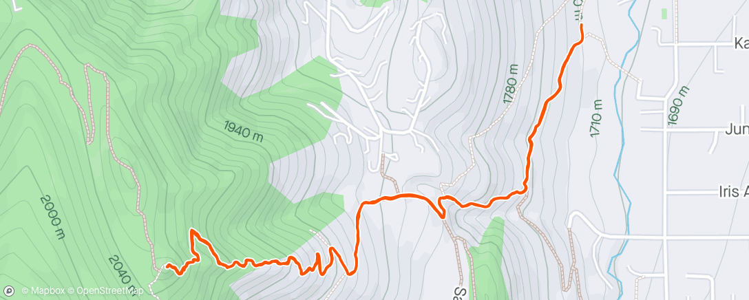 Mapa da atividade, Sanitas - Goat trail