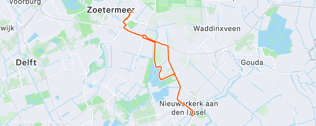 Map of the activity, Morning Ride