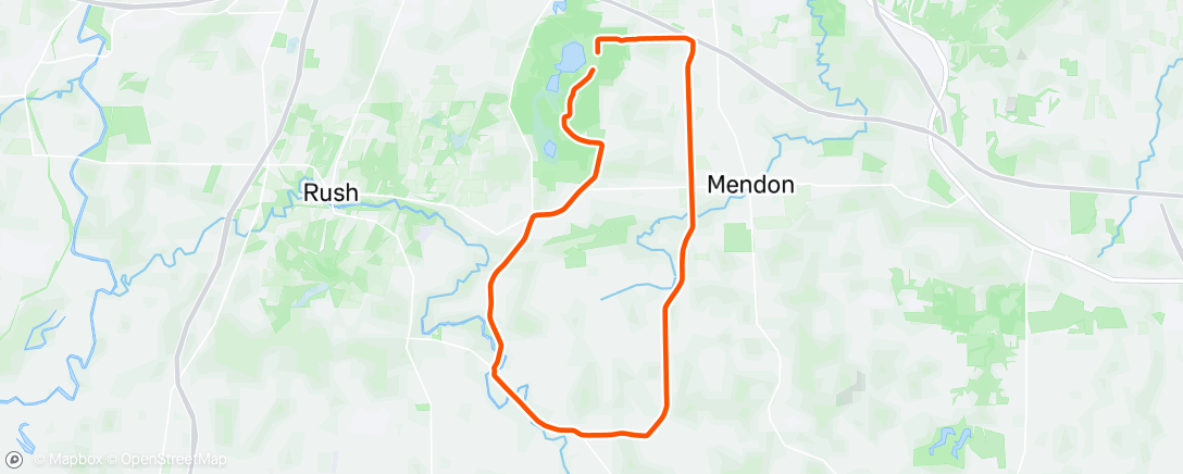 Map of the activity, Afternoon Ride