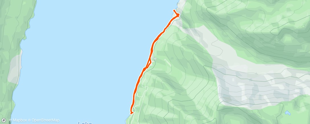 Map of the activity, Kayak al anochecer