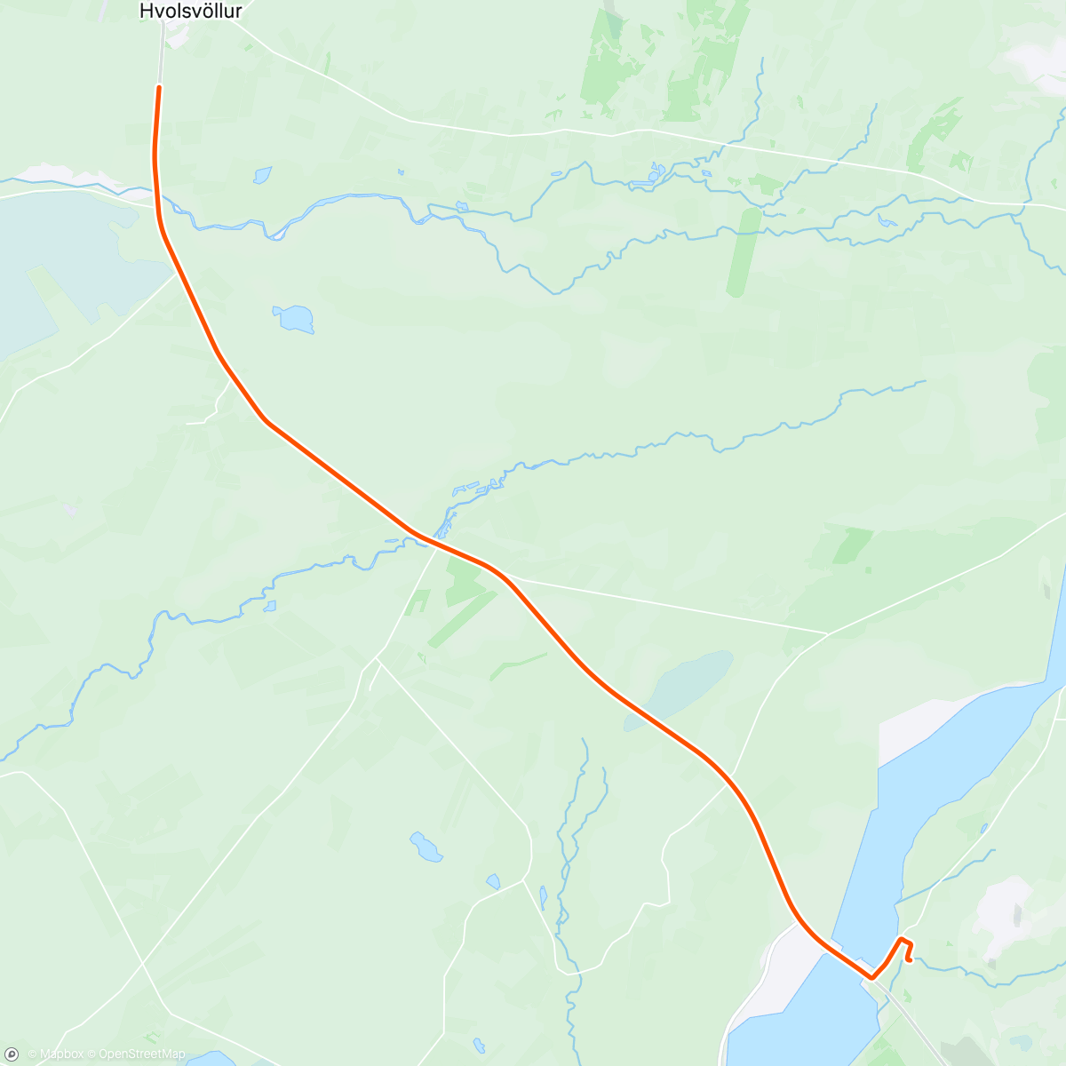 Map of the activity, ROUVY - GWA Iceland | Stage 1 - Seljalands Falls