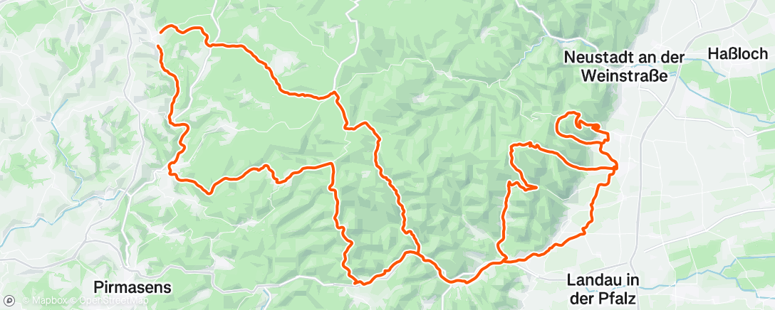 Mapa de la actividad (Radfahren (Training))