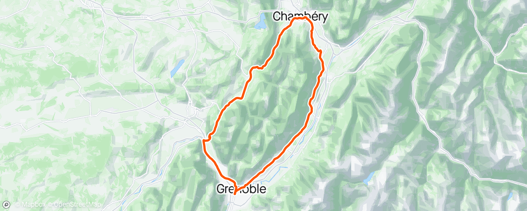 Mapa da atividade, GCCC - Tour de Chartreuse