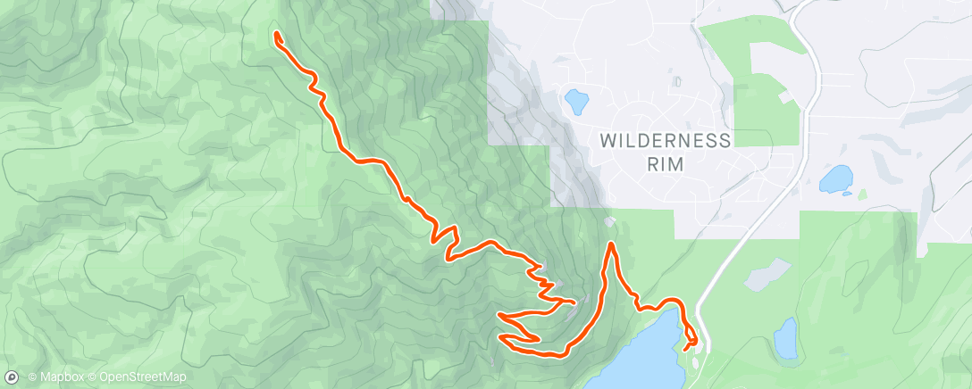 Map of the activity, Rattlesnake Ledge/East Peak