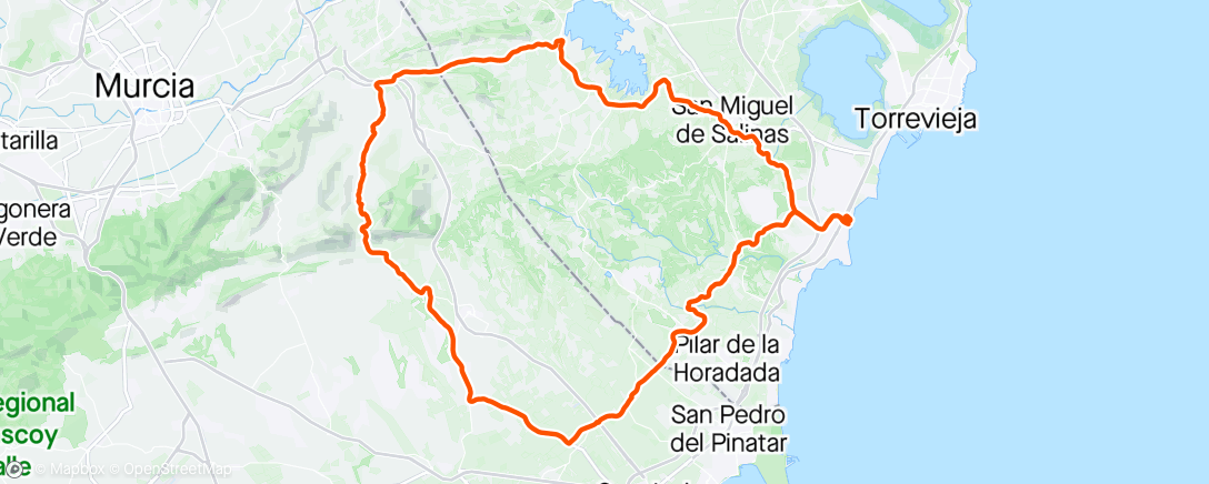 Map of the activity, Nydelig sykkeltur via Cabezo🌞 med Thea og Ivar😊