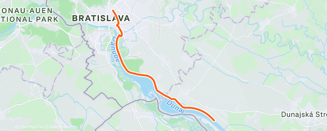 Map of the activity, Morning Gravel Ride