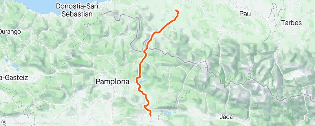 Mapa da atividade, Sortie vélo le matin