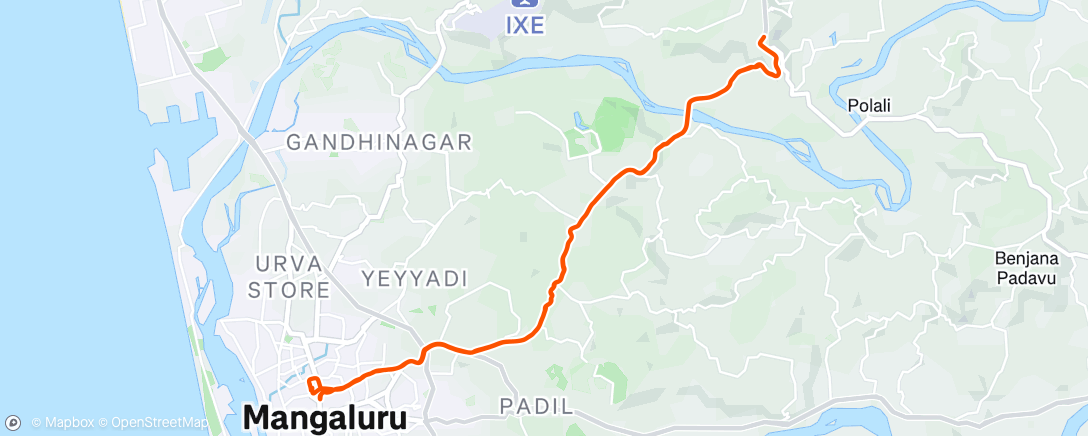 Map of the activity, Morning Ride