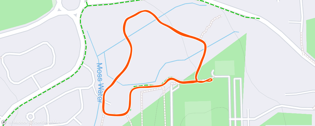 Map of the activity, Midweek Laps