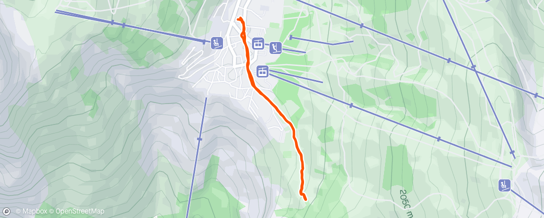 Map of the activity, Promenade de rocket