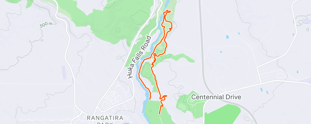 Map of the activity, Morning Trail Run