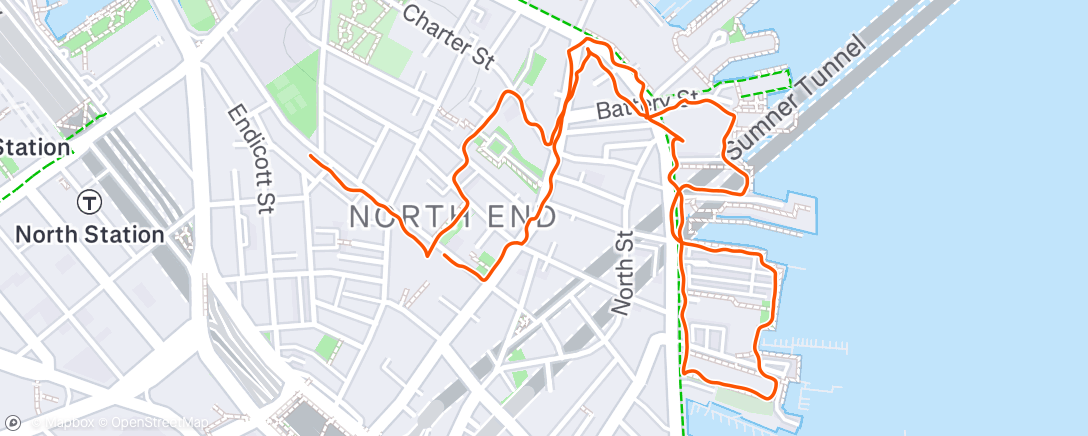 Map of the activity, Evening Ride