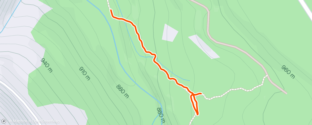 Map of the activity, Logout Middlefork trail