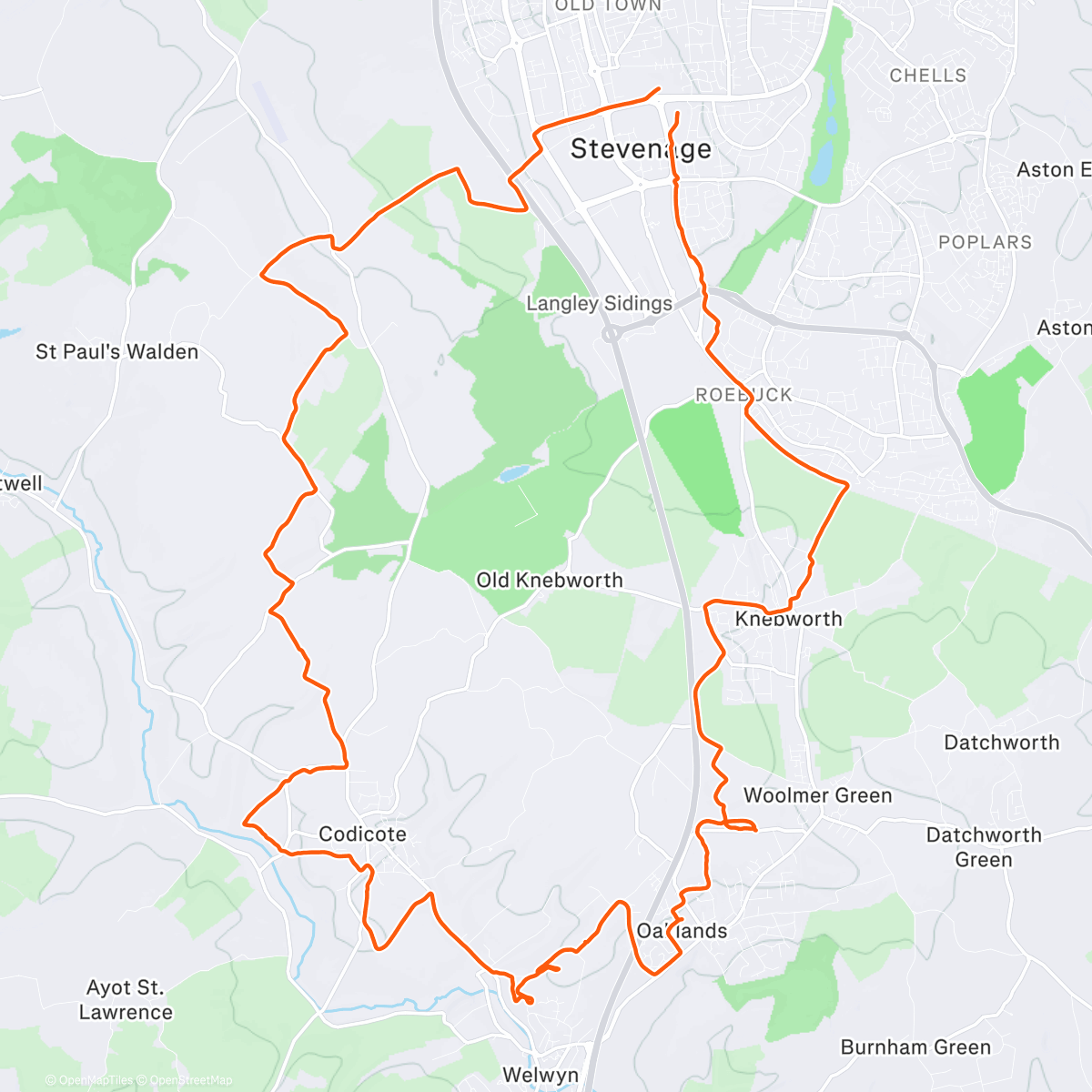 Карта физической активности (Afternoon Run)