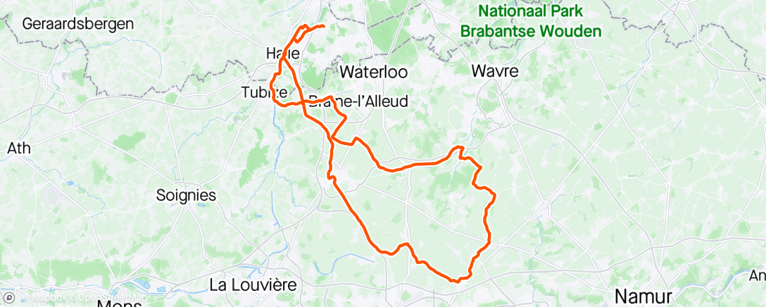 Map of the activity, Morning Ride GHT