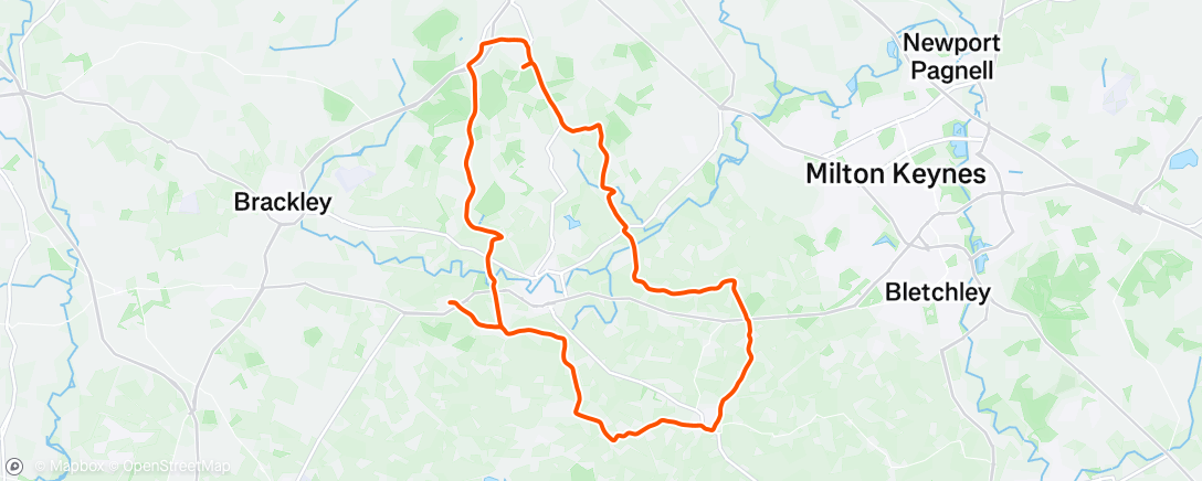 Map of the activity, The Winslows C's do Whittlebury 🥰🥶🌬️🤣