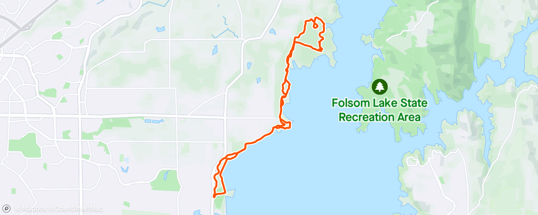 Карта физической активности (Granite Bay Mountain Bike Ride)