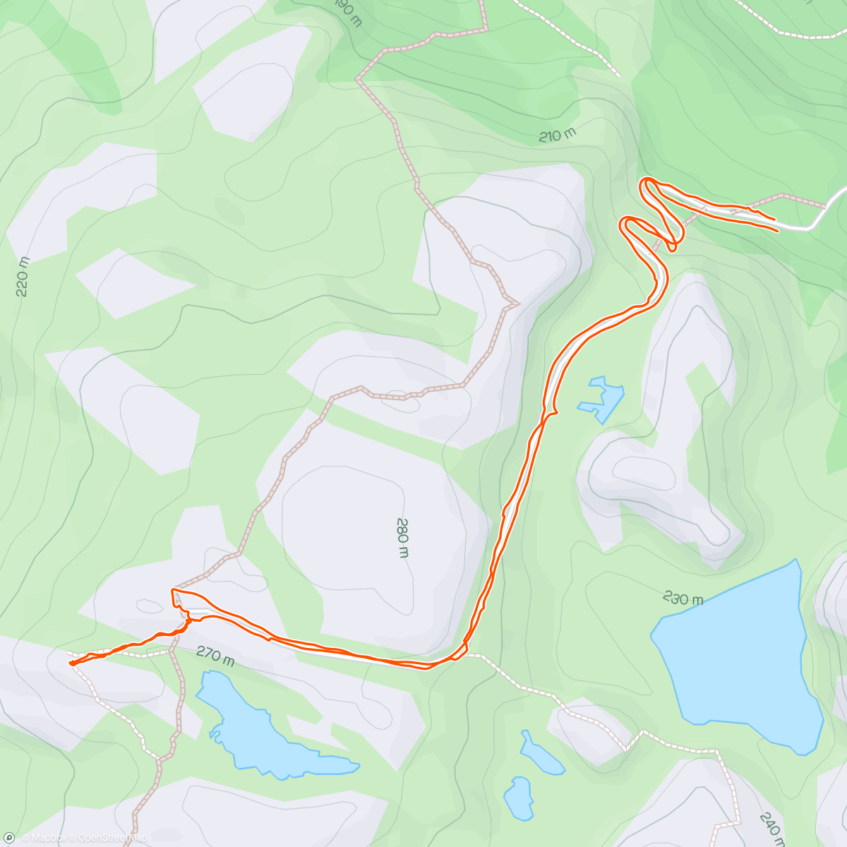 Map of the activity, Formiddagstur til Lifjellet