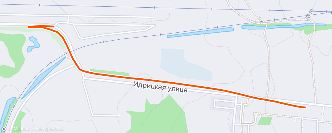 Map of the activity, Полуденный забег