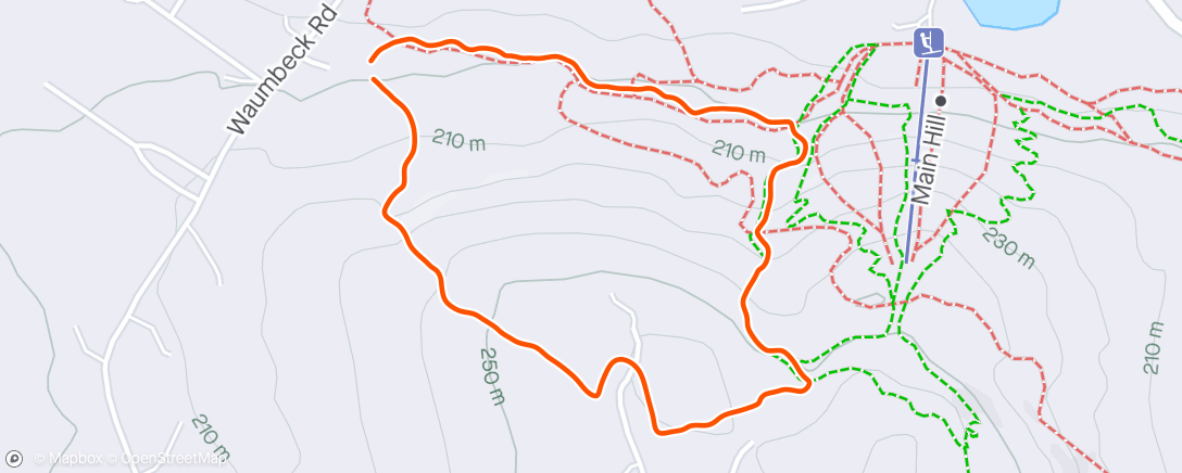 Map of the activity, Slush Walk