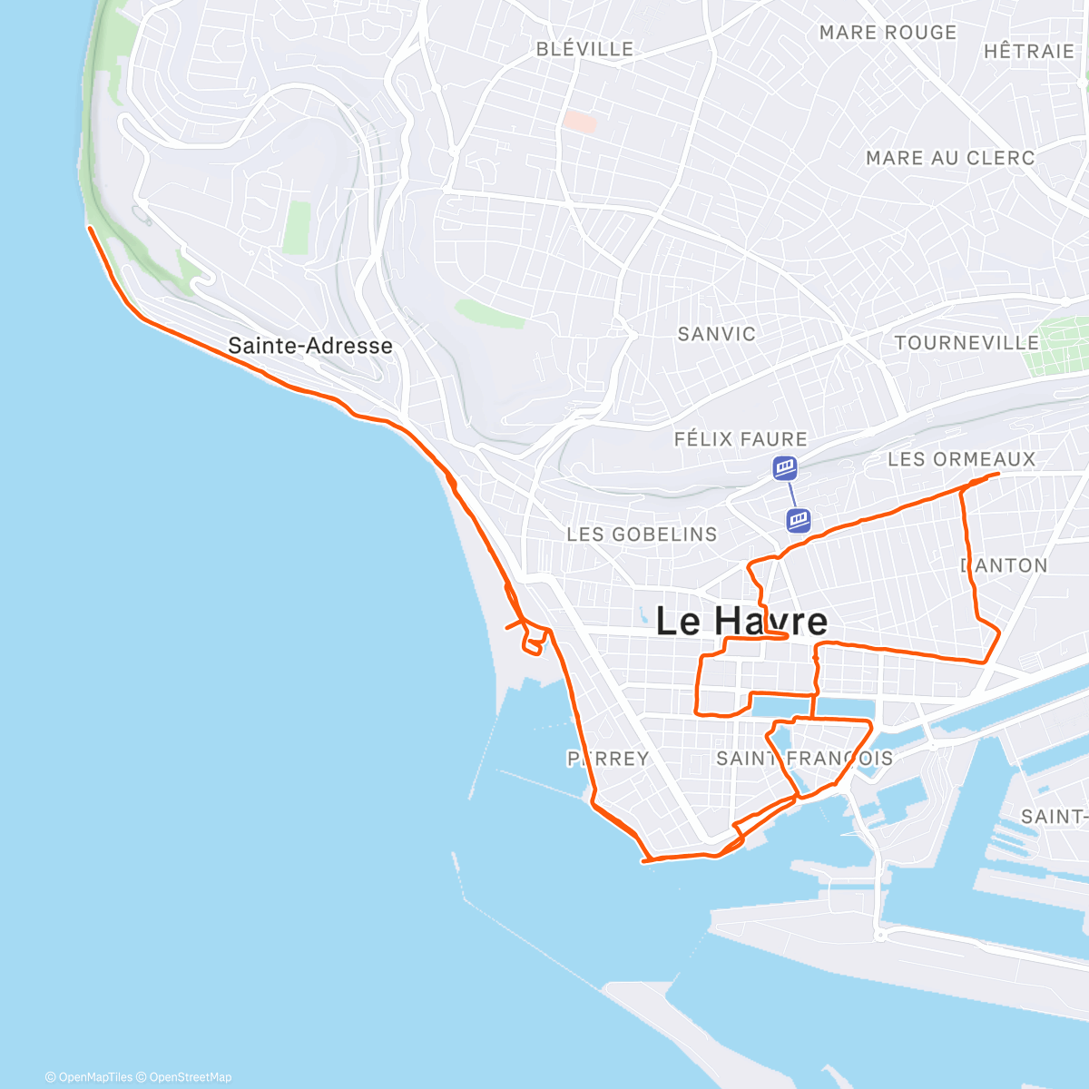 Map of the activity, Sortie longue ❄️☀️😎 #18km 🏃🏻‍♂️
J-8️⃣ #Prom’Classic 2026