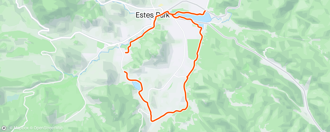 Map of the activity, Estes Park