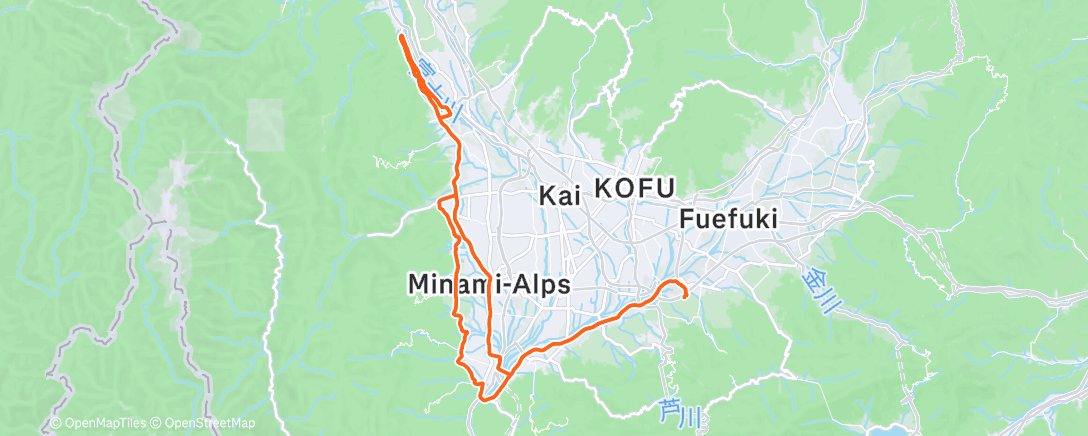 Карта физической активности (Morning Ride)