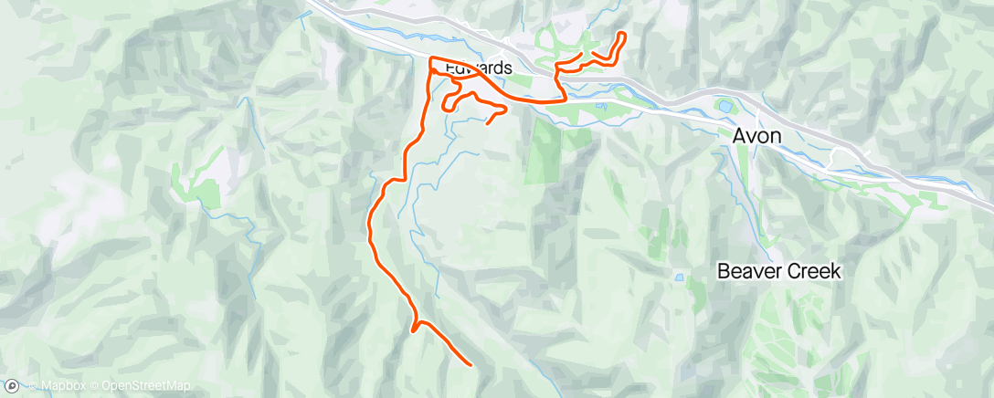 Map of the activity, Lake Creek