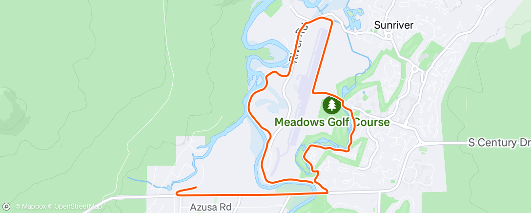 Map of the activity, Afternoon Hike