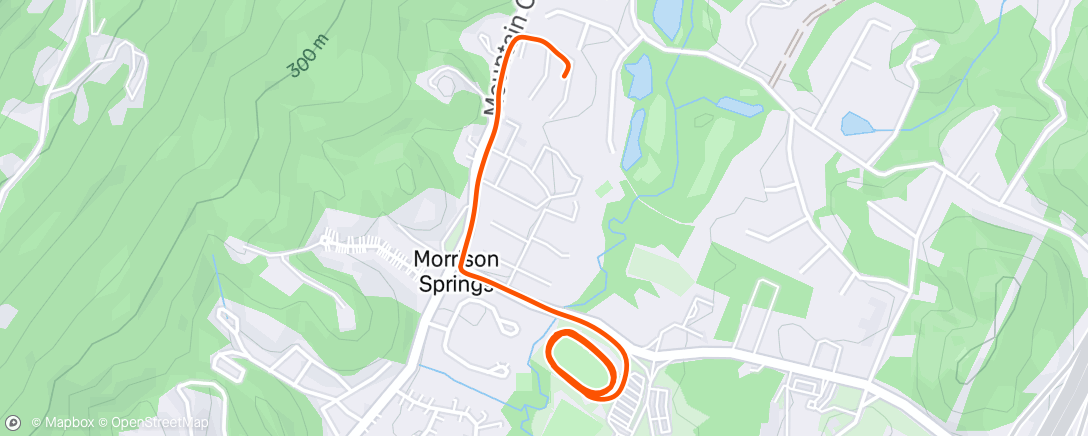 Map of the activity, Afternoon Walk