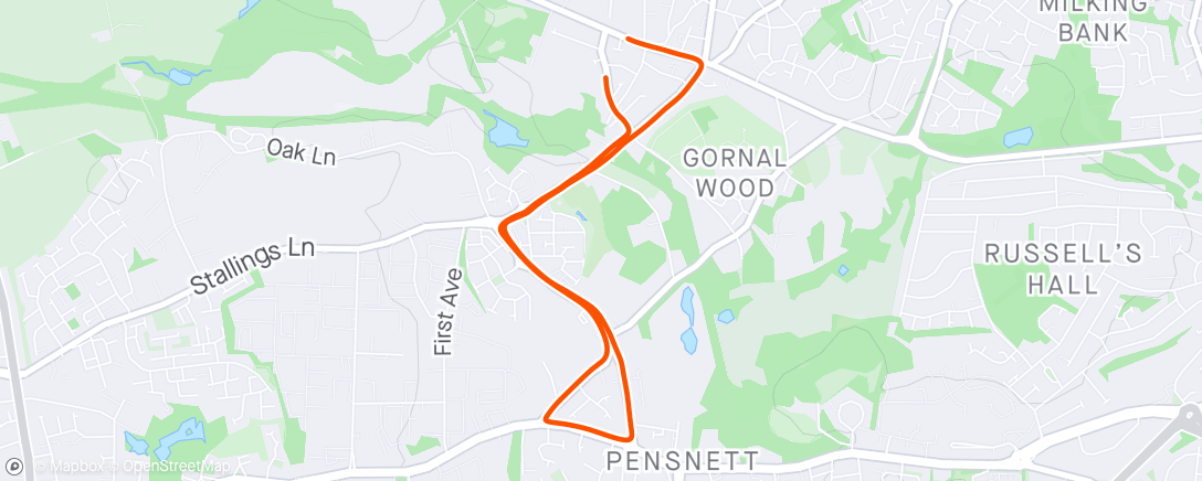 Map of the activity, Slow Morning Run