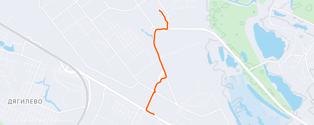 Map of the activity, Lunch Run