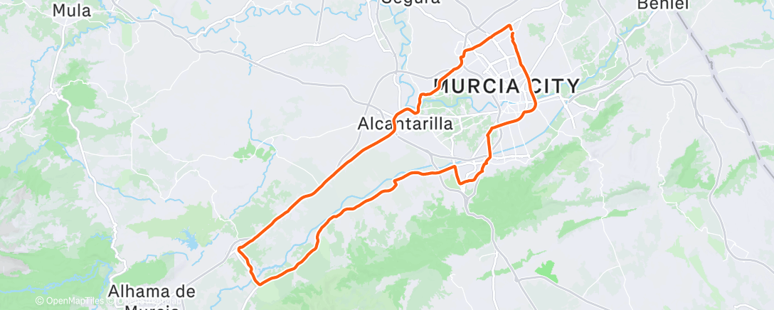 Карта физической активности (Bicicleta por la mañana)