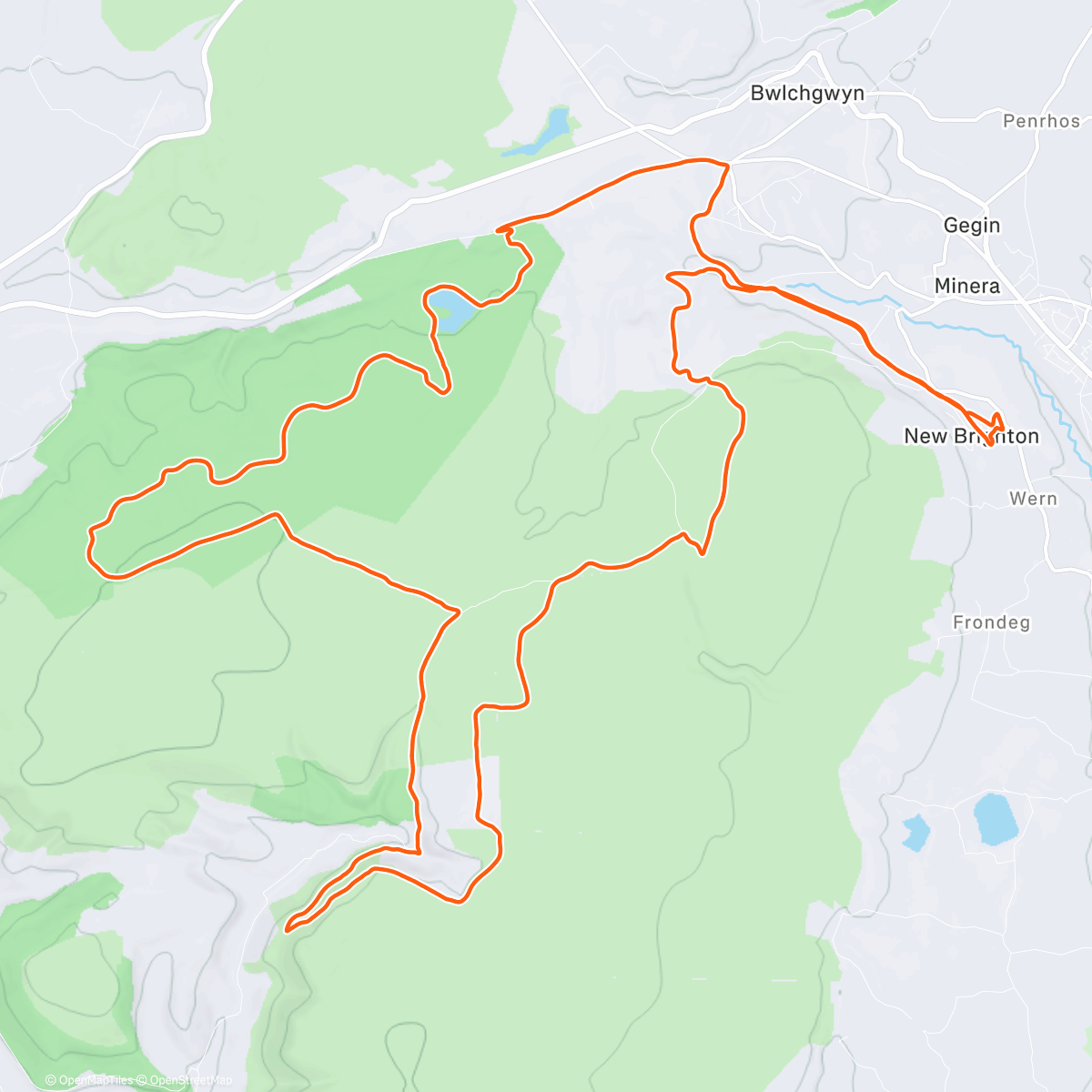 Map of the activity, Shortest day , longest run (of the year)