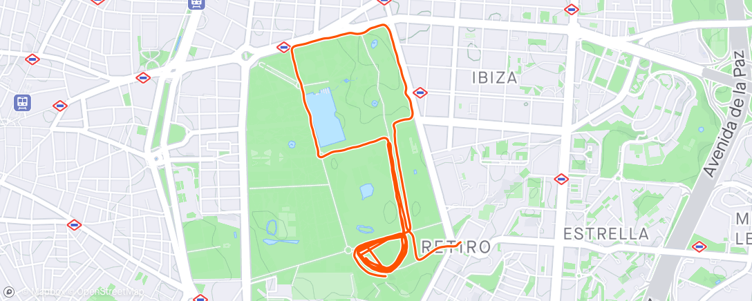 Map of the activity, 8x500 + 1x6000 😃💪🏼