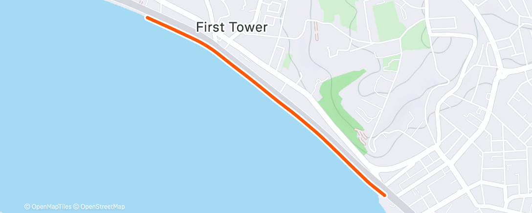 Map of the activity, Morning Run