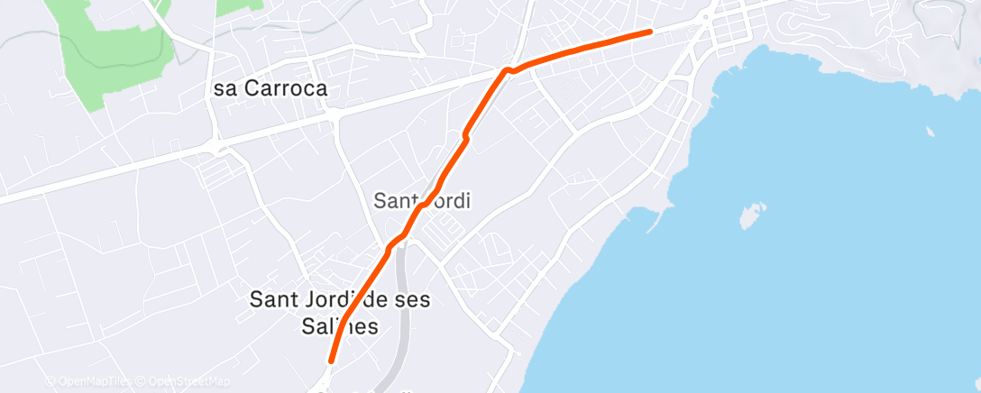 Map of the activity, Afternoon Mountain Bike Ride