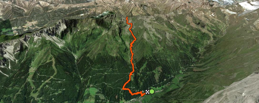 Map of the activity, Morning Trail Run