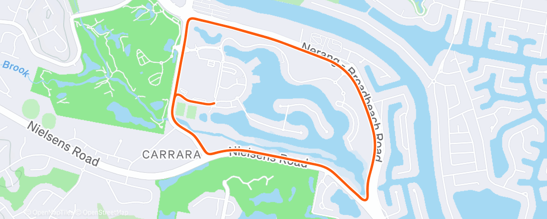 Map of the activity, Rusty laps