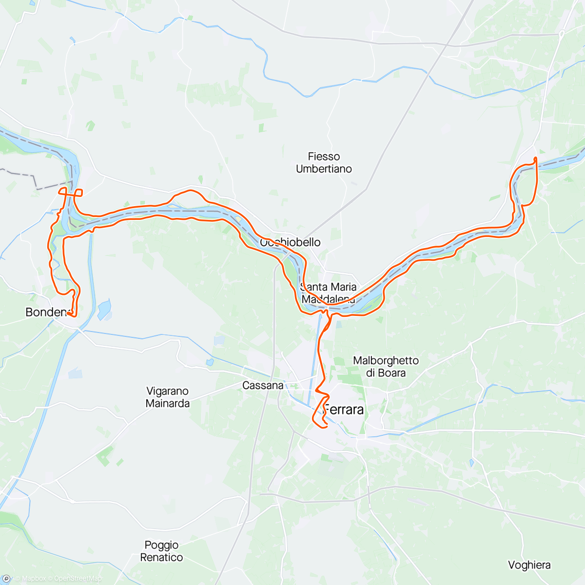Map of the activity, Stanchezza
